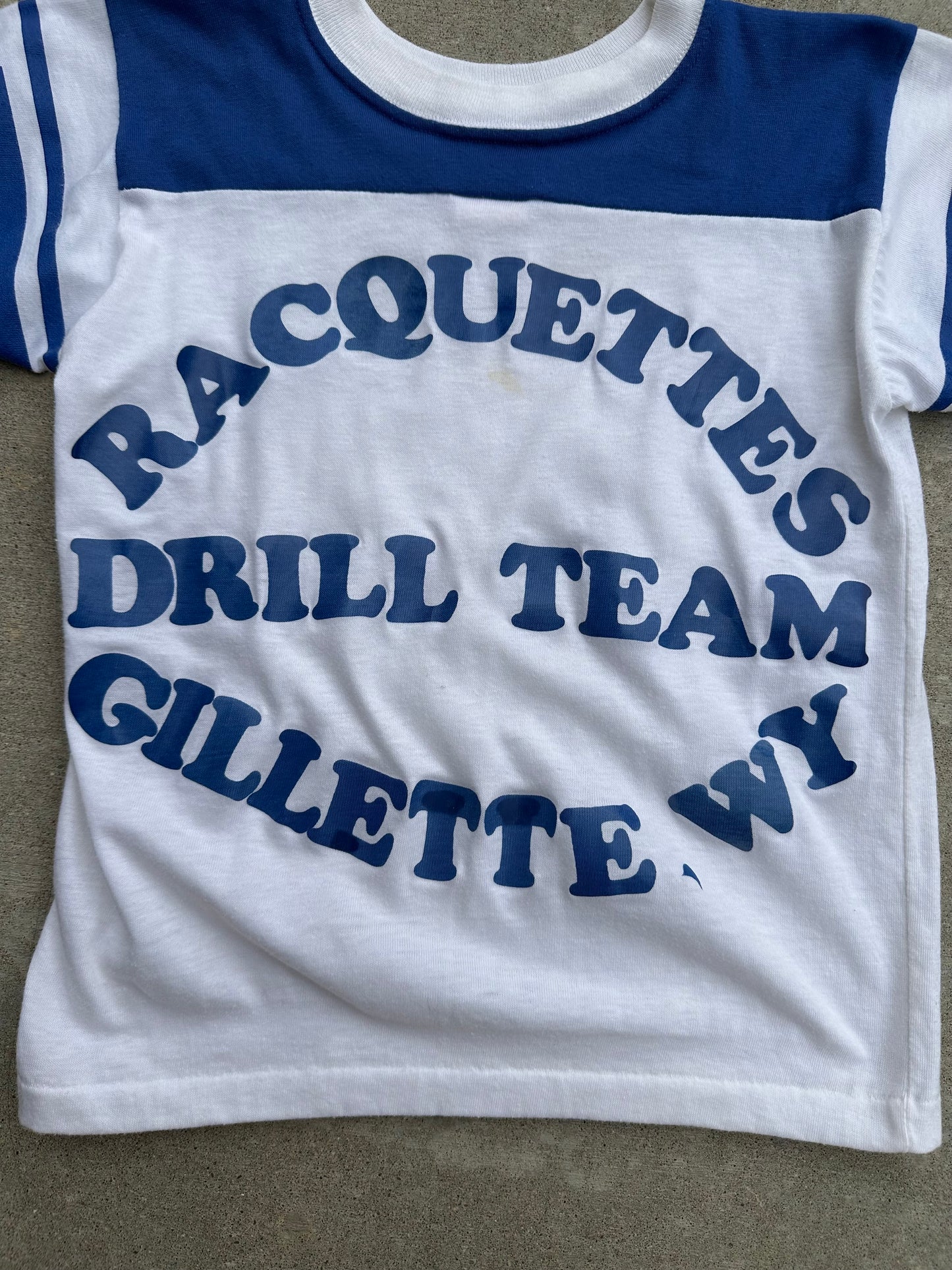 70’s Dodger Sportswear Gillette Twirling Corps Single Stitch Baby Tee (Women’s S)