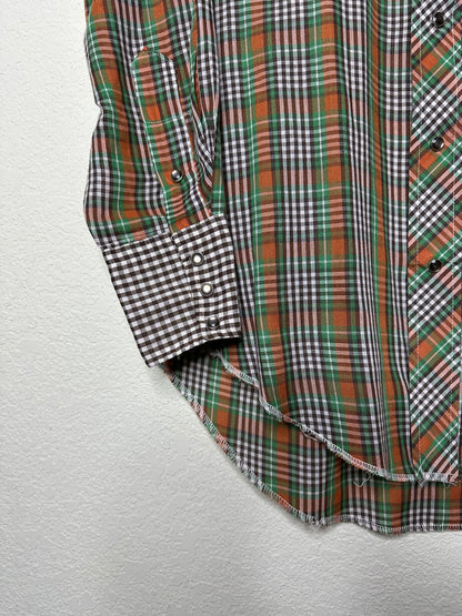 70’s Tem Tex Western Pearl Snap Shirt (Unisex M)