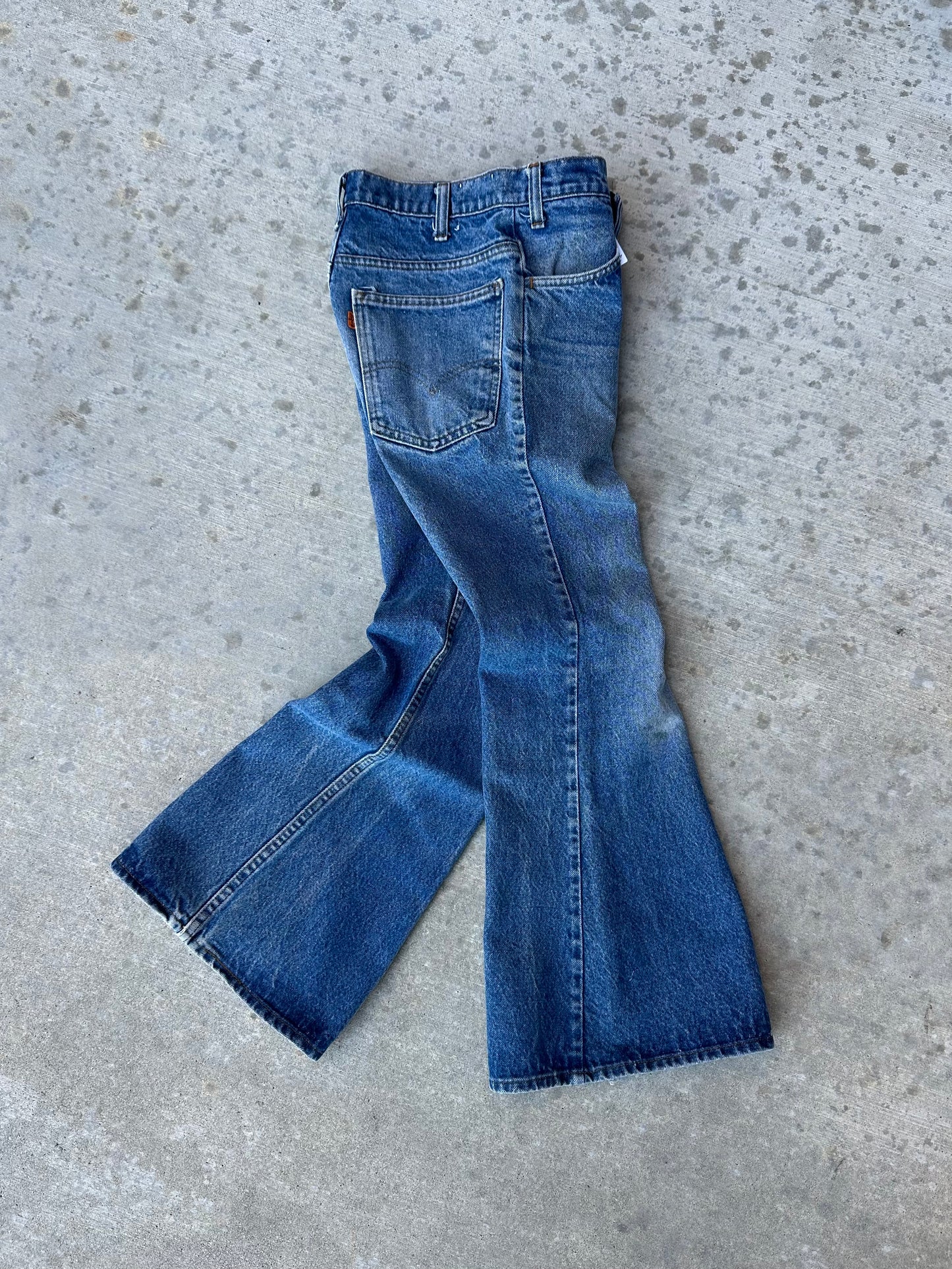 70’s Levi’s 684 Orange Tab Elephant Bell Bottom Denim Jeans USA (Women’s 26)