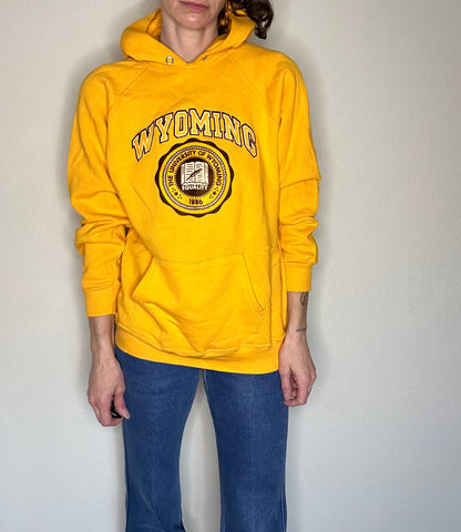 80’s Champion University of Wyoming Raglan Hoodie (Unisex L)