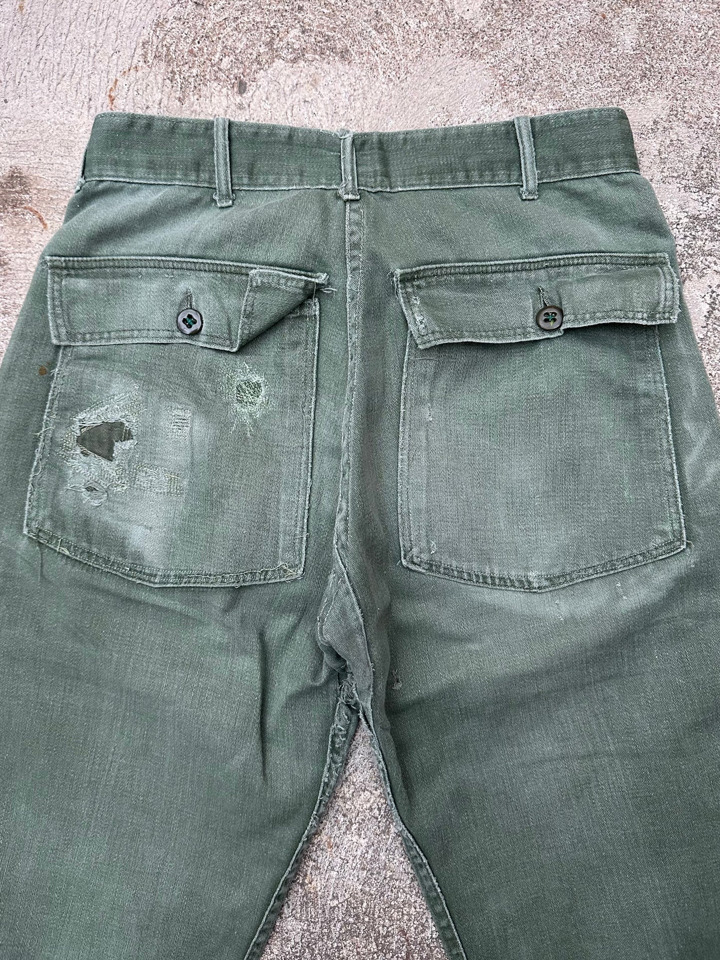 60’s US Military OG-107 Cotton Sateen Field Pants (26-27x28)