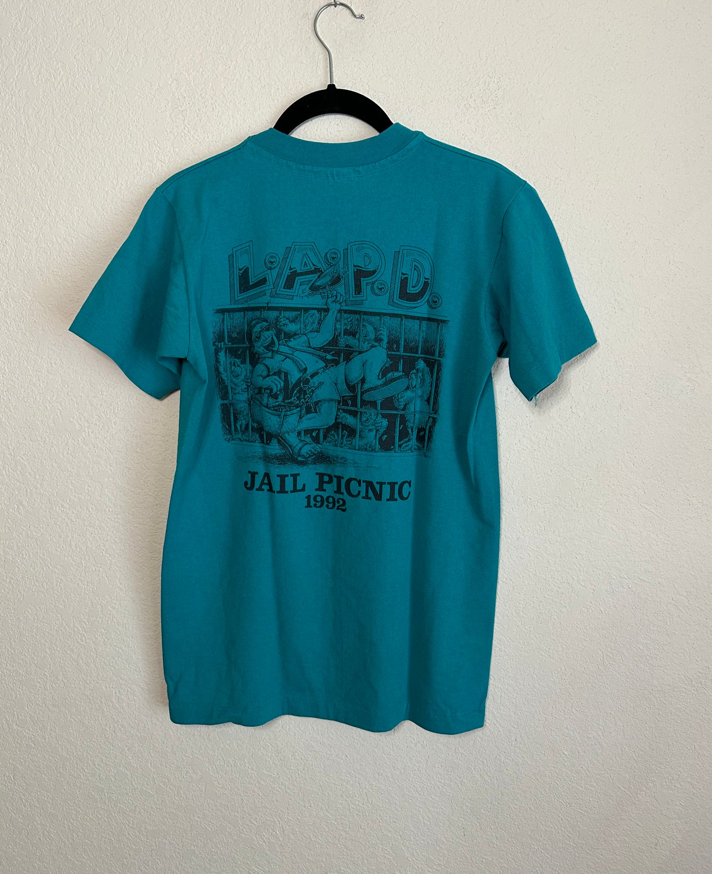 ‘92 LAPD Jail Picnic Single Stitch Employee Tee (Women’s S)