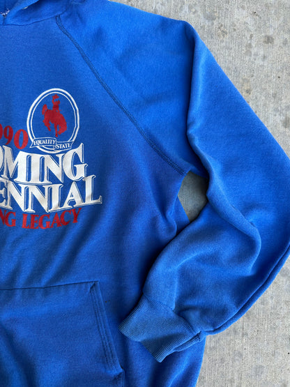 Rare 80’s Wyoming Centennial Raglan Hoodie (Unisex M)