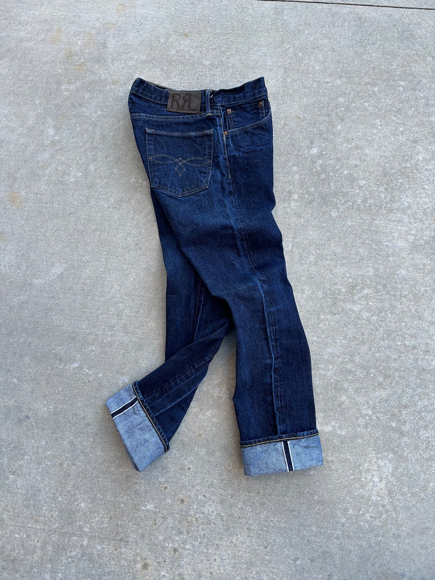 Double RL Japanese Woven Selvedge Denim Straight Leg Jeans