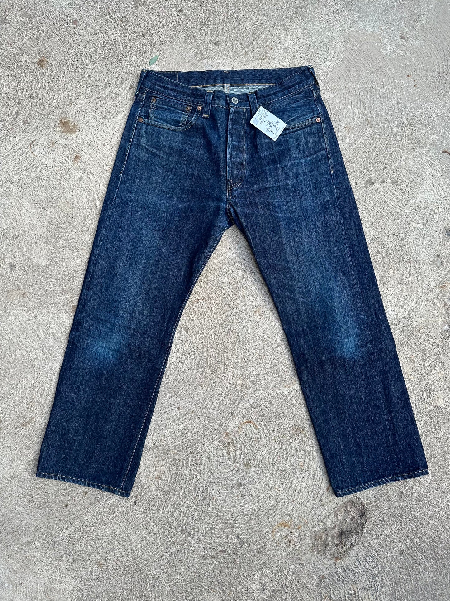 1947 LEVI’S LVC Big E 501XX Redline Selvedge Japanese Denim Jeans USA (30x31/Modern 28/29) Repro