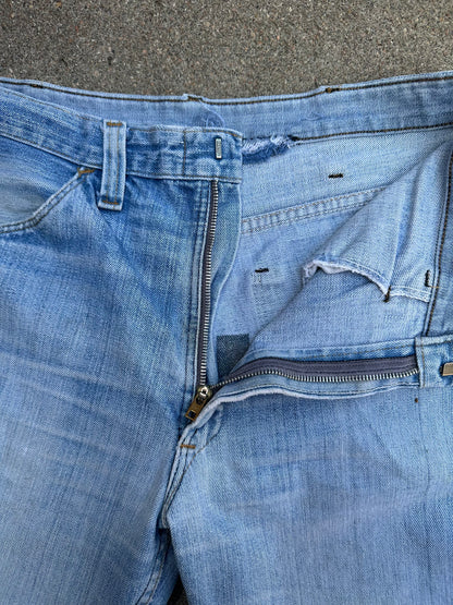70’s Dickies Bootcut Patched Denim Twisted Seam Talon Jeans (Men’s 31x29/ Women’s 30)