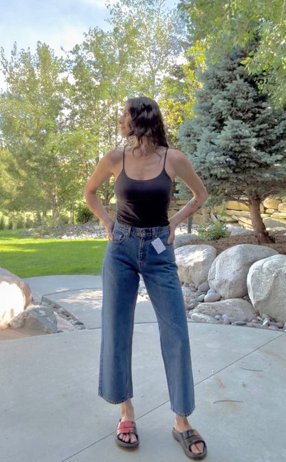 Y2K Levi’s SILVER TAB 735 Carpenter Wide Leg Crop Women Jeans (27x25.5 / Modern 25)