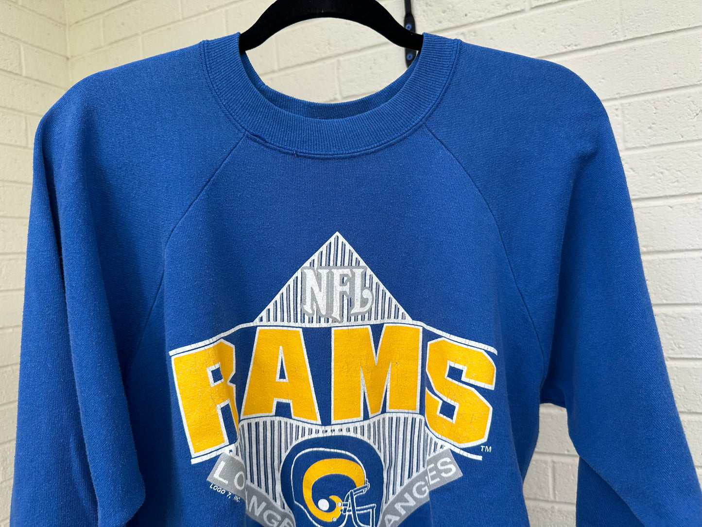 80’s LA Rams Raglan Sweatshirt (Unisex L)