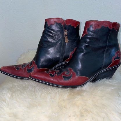 90’s Donald J. Pliner Western Couture Collection Booties (Women’s 8.5)