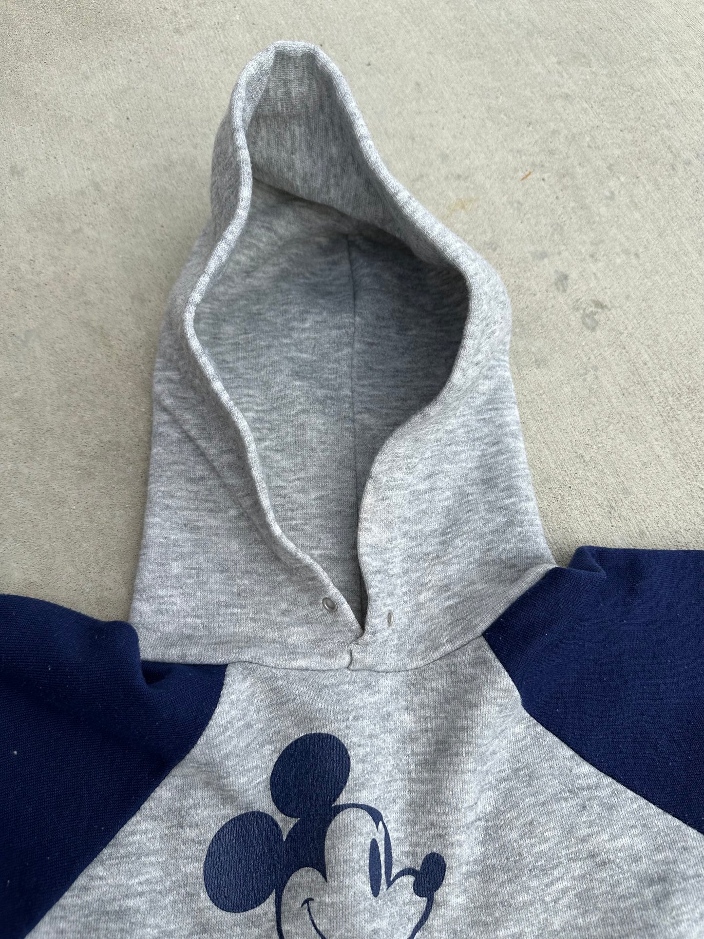 70’s Mickey Mouse Raglan Hoodie (Unisex S)