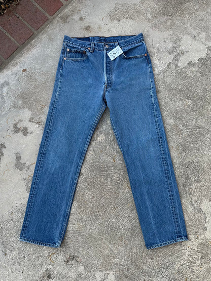 90’s Levi’s 501xx STF Raw Denim USA Jeans (Men’s 31x30 / Women’s 29)