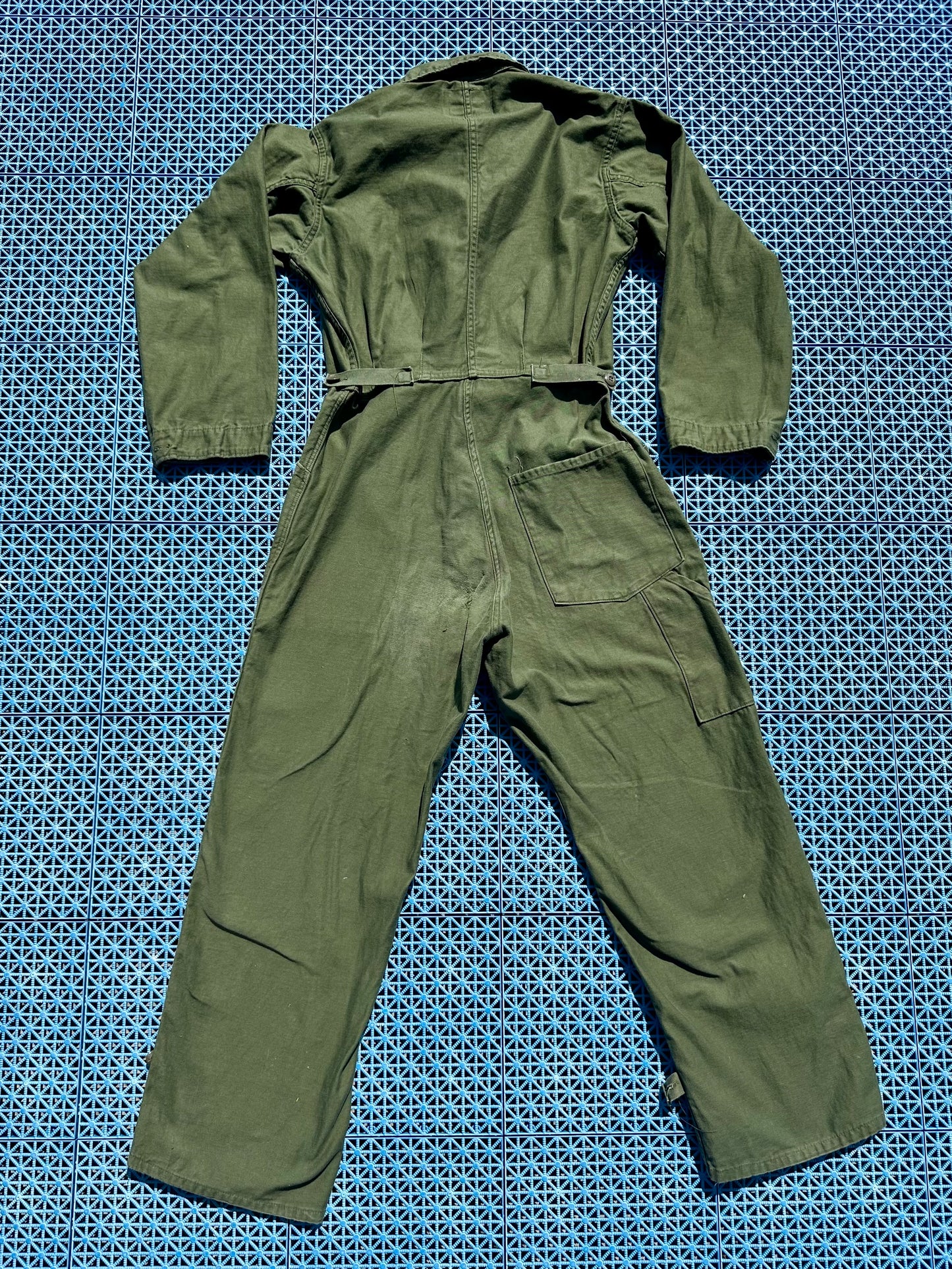 70’s OG-107 Military Cotton Sateen  Field Coveralls / Boilersuit (Unisex M)