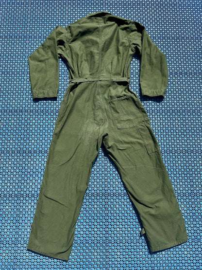 70’s OG-107 Military Cotton Sateen  Field Coveralls / Boilersuit (Unisex M)