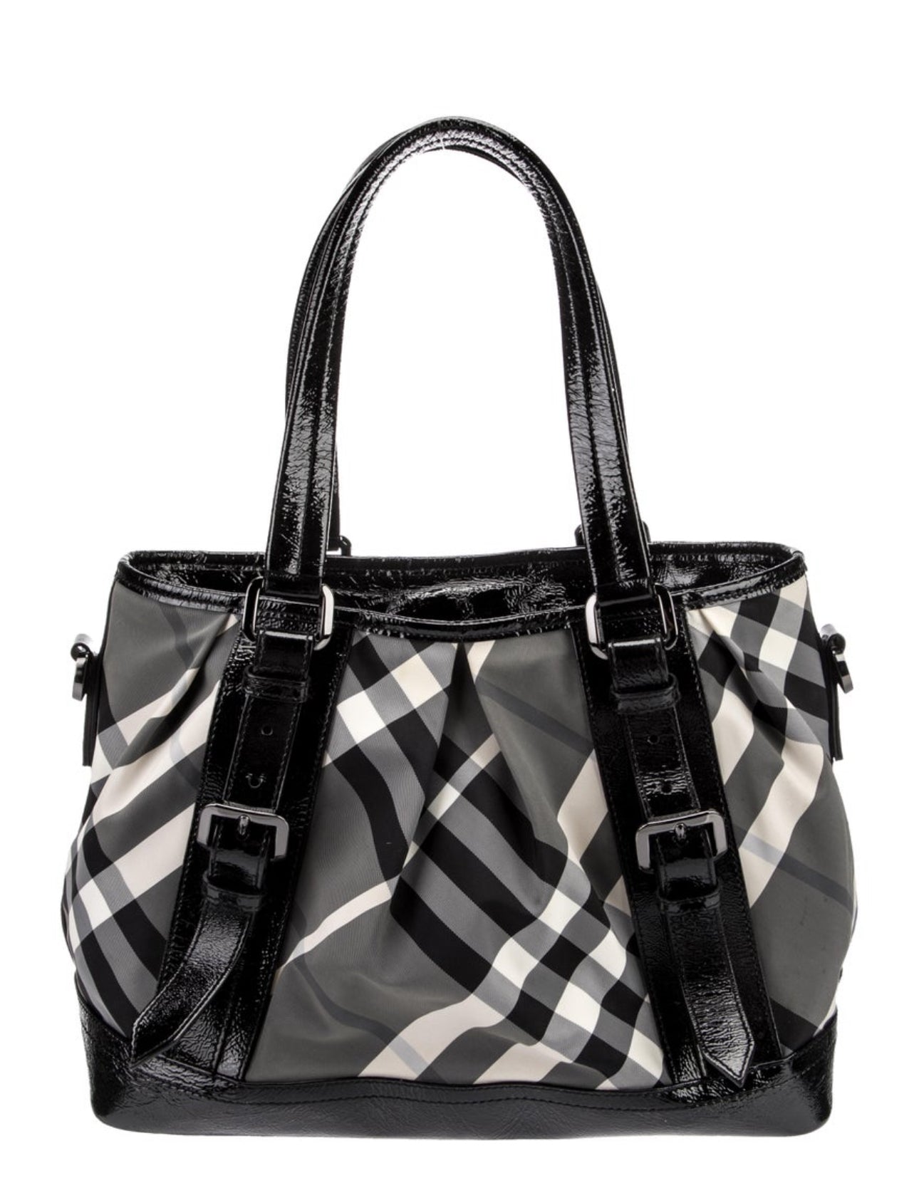 Y2K Burberry Beat Check Medium Tote Bag