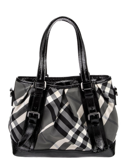 Y2K Burberry Beat Check Medium Tote Bag