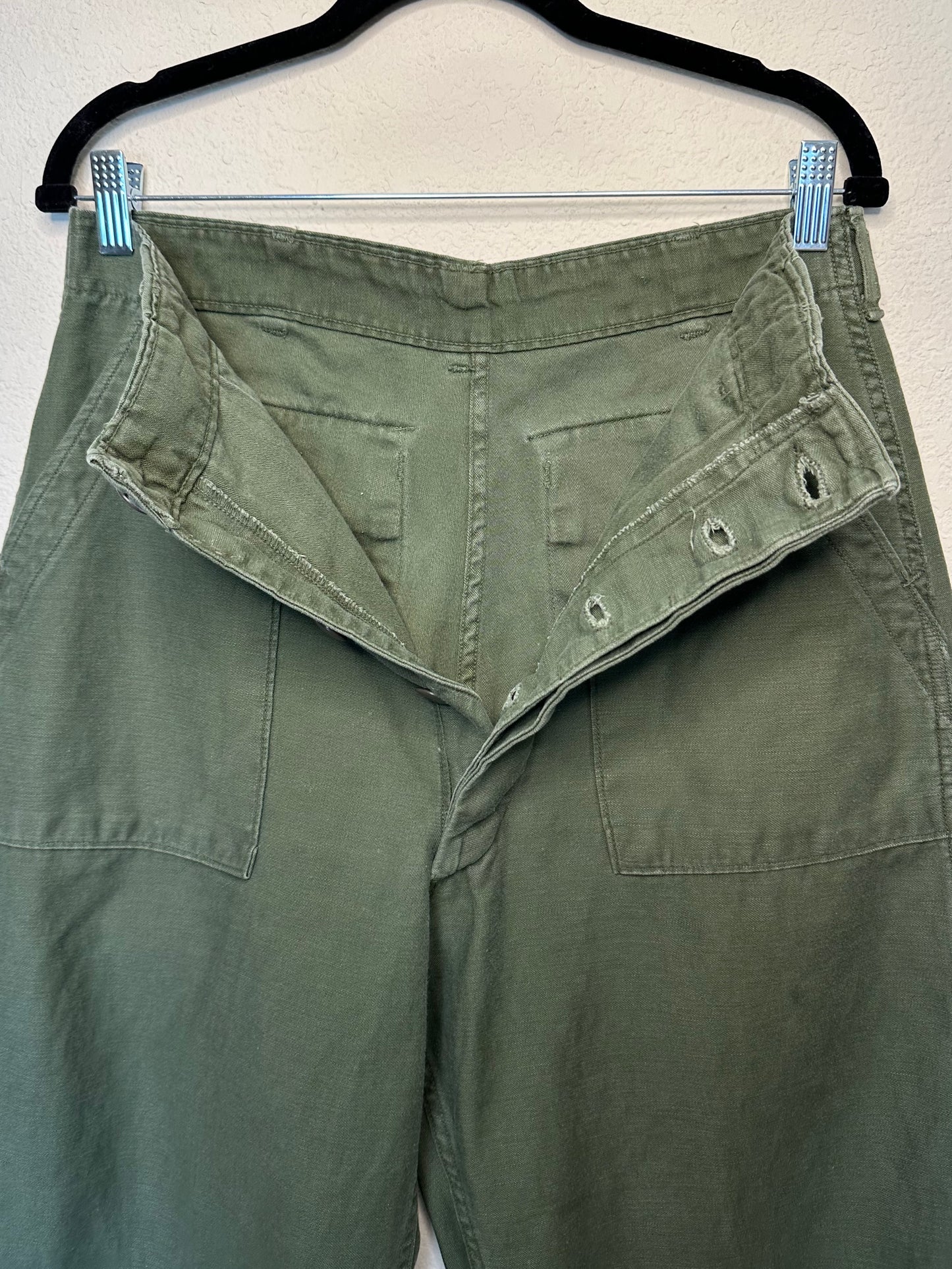 60’s Military OG-107 Cotton Sateen Field Pants (Men’s 32 / Women’s 30)