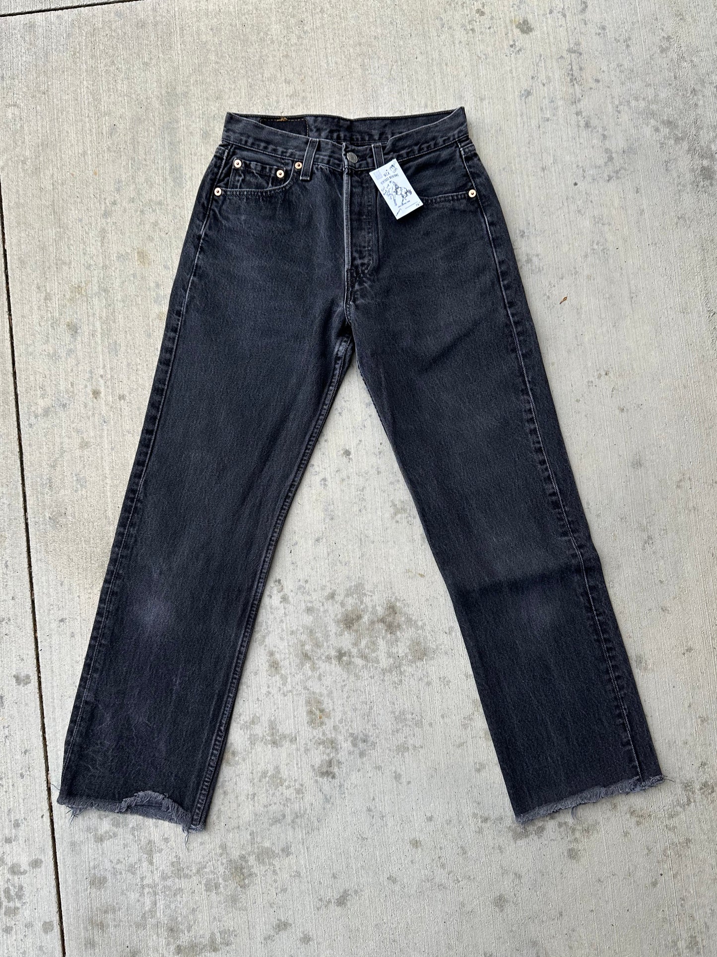 90’s Levi’s 501 Black Denim Jeans USA (26x28 / Women’s 24/25)