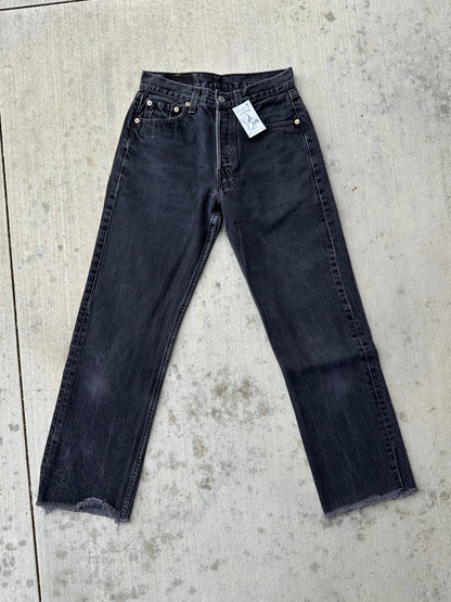90’s Levi’s 501 Black Denim Jeans USA (26x28 / Women’s 24/25)
