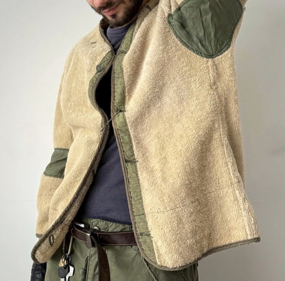 50’s US Military Wool Pile M-51 Field Liner Jacket (Unisex M/L)