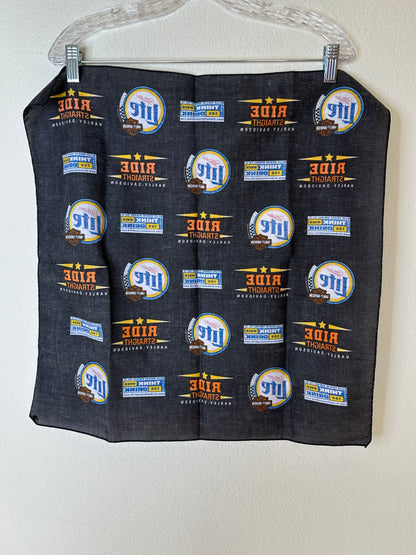 00’s Harley Davidson Ride Straight Miller Light Bandana