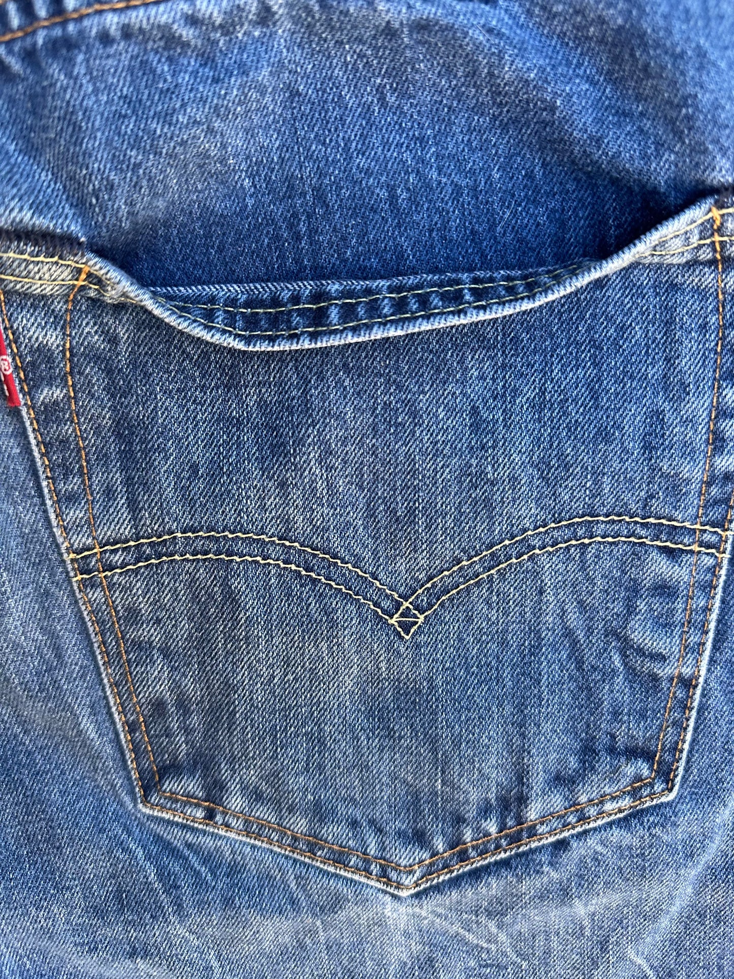 Levi’s 501 Redline Selvedge White Oak Cone Denim Repro USA Jeans (Actual 36x33)