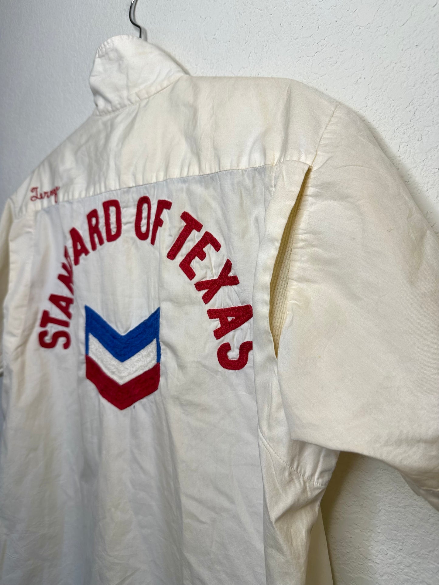 50’s Custom Standard of Texas Oil Chainstitch Pima Cotton Bowling Shirt (Unisex M)