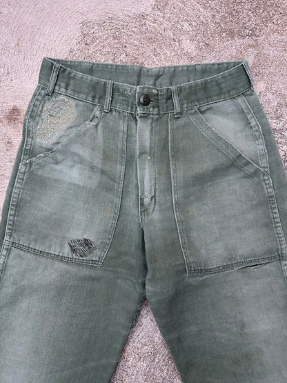 60’s US Military OG-107 Cotton Sateen Field Pants (26-27x28)