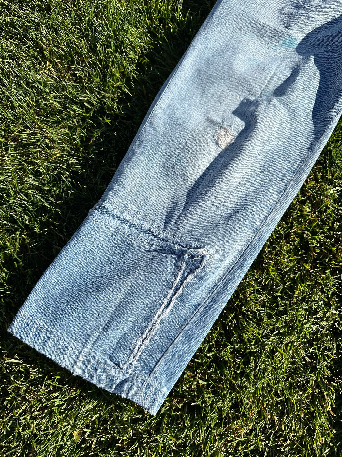 Rare 50’s LEVI’S Big E Western Side Zip Shorthorn Denim Pants (Women’s