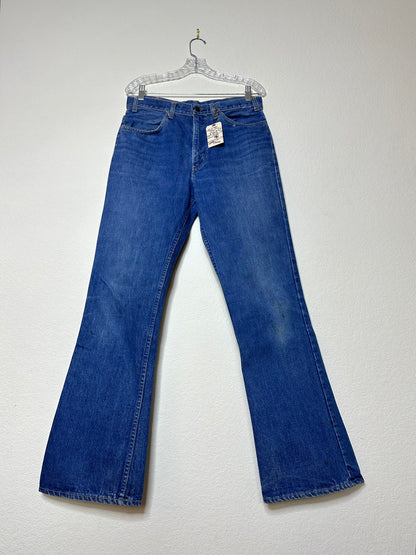 60’s/70’s Levi’s 646 Orange Tab Bell Flare #8 Button USA Jeans (Unisex 32x32 / Modern 8/10)