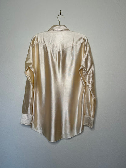 70’s H Bar C California Ranchwear Satin Pearl Snap Shirt (Unisex XL)