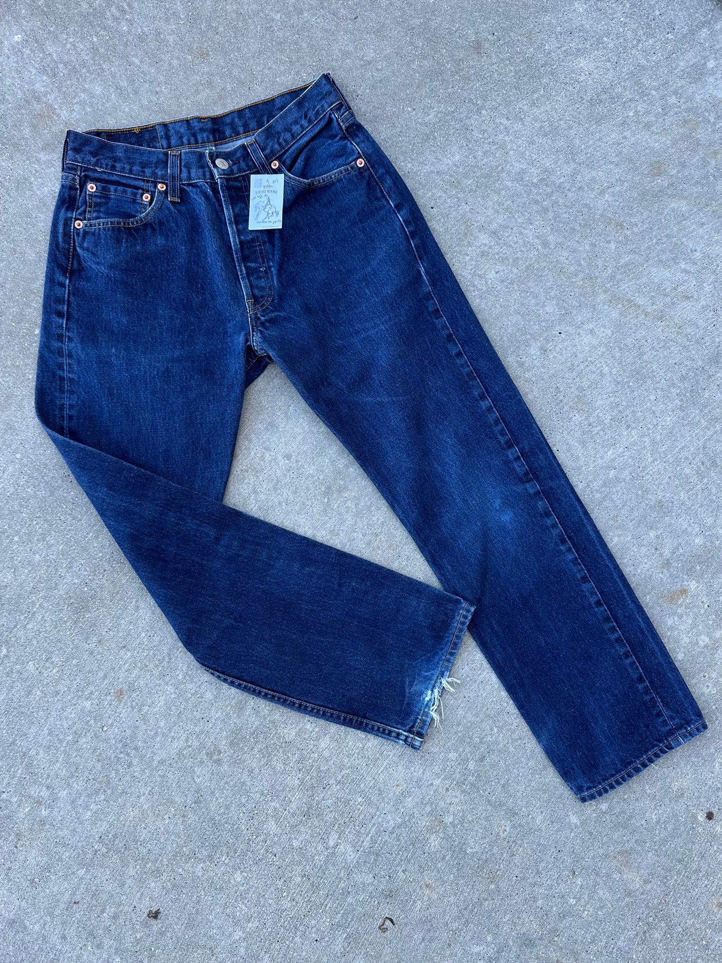 Late 90’s Levi’s 501 Indigo Denim Jeans (Men’s 28x28 / Women’s 26)