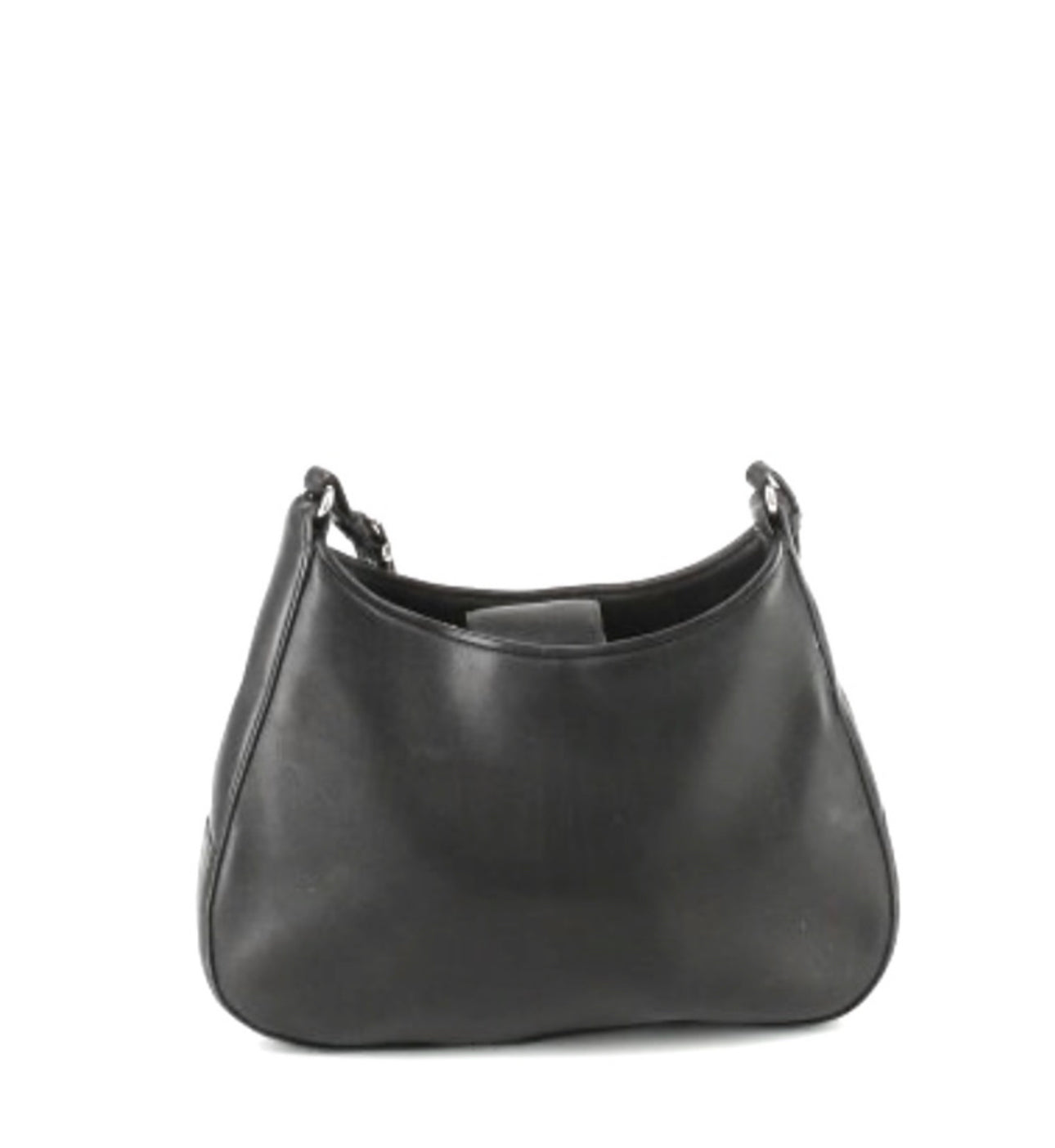 Y2K COACH Black Leather Shoulder Bag