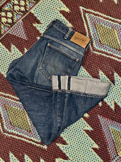 1960’s Ranchcraft Full Selvedge Western Jeans USA (33x31)