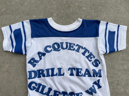 70’s Dodger Sportswear Gillette Twirling Corps Single Stitch Baby Tee (Women’s S)