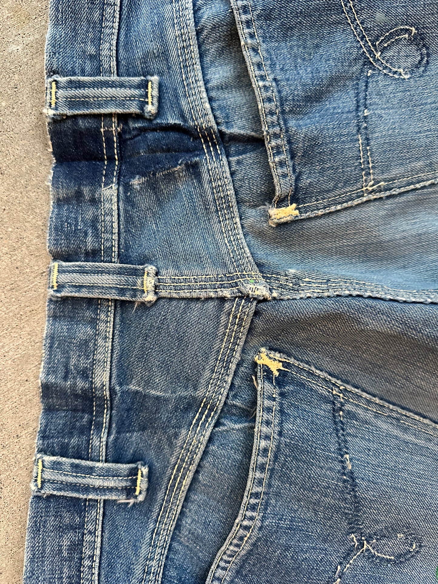 RARE 40’s Key Donut Button Half Selvedge Denim Jeans (32x34)