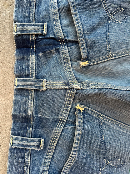 RARE 40’s Key Donut Button Half Selvedge Denim Jeans (32x34)