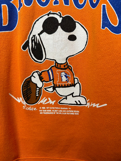 80’s Classic Raglan Snoopy Denver Broncos Sweatshirt USA (Unisex S)