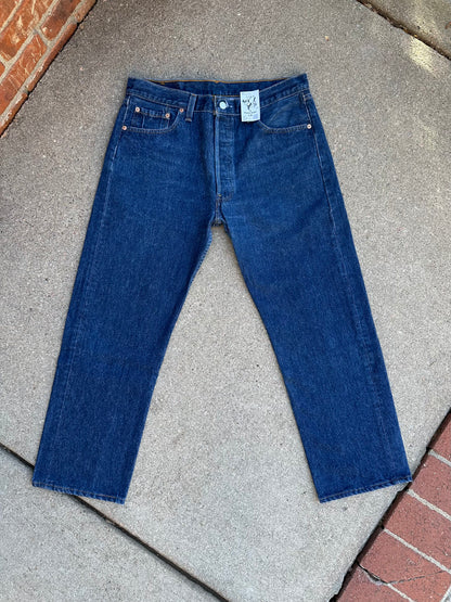 90’s Levi’s 501xx STF Raw Indigo Denim Jeans USA (Men’s 33x28 / Women’s 31)