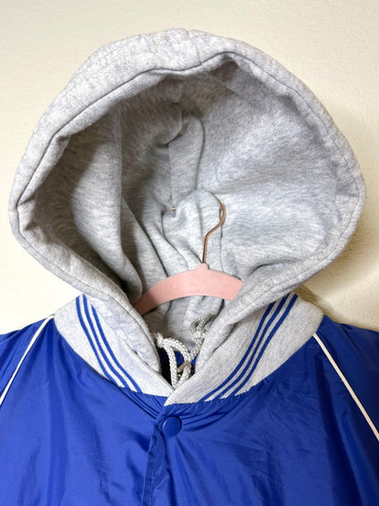 90’s Nylon Raglan Sweatshirt Insulated Hoodie Jacket (Men’s XL)