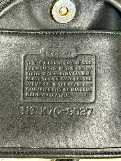 90’s COACH Black Leather Ergo Mini Satchel Bag USA