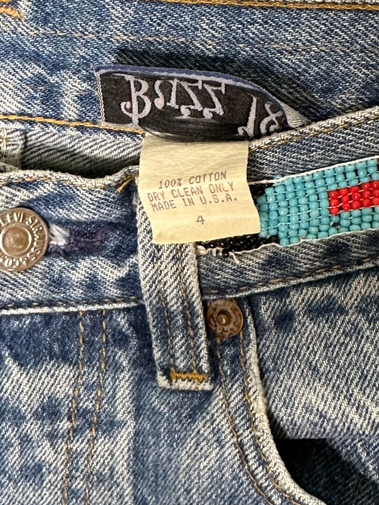 MCA Vintage Revival: Reworked 90’s Levi’s 501xx Beaded Jeans by BUZZ ‘18 USA (28x29 / Modern 2/4)