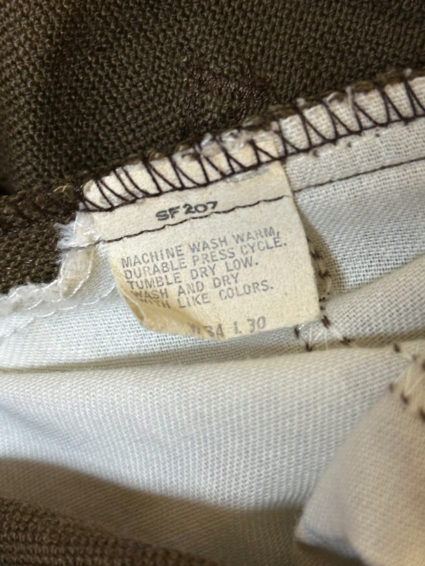 80’s Levi’s 517 Twill Brown Bootcut Pants (Men’s 34 / Women’s 32)