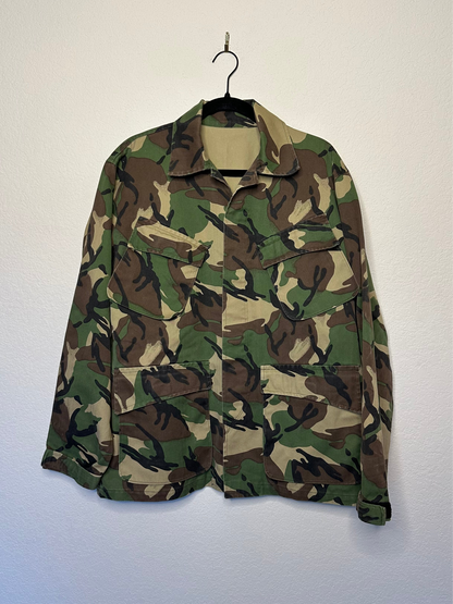 60’s HBT Herringbone Twill Cotton Camo Sporting Field Jacket (Unisex L)