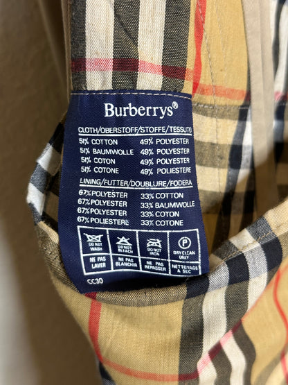 80’s Burberry Nova Check Lined Trench Coat w/ Zip-Out Liner (Men’s 42)