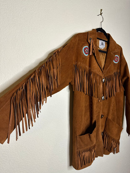 90’s Pia Rucci Beaded Suede Fringe Western Jacket (Women’s M/L)