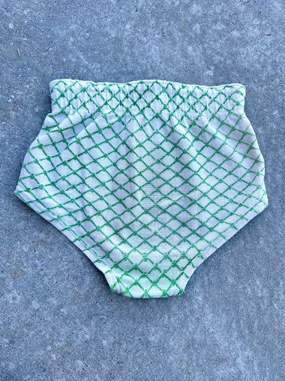 VERY RARE 30s Rugby Knitting Mills Fish Woven Swim Bottoms (Women’s S/M)