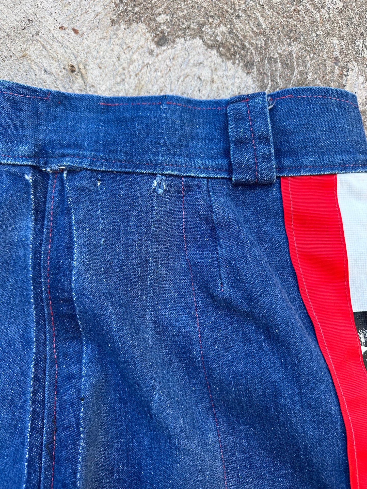 Rare 70’s Handmade Denim Motocross Racing Pants (34x30)