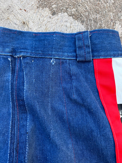 Rare 70’s Handmade Denim Motocross Racing Pants (34x30)