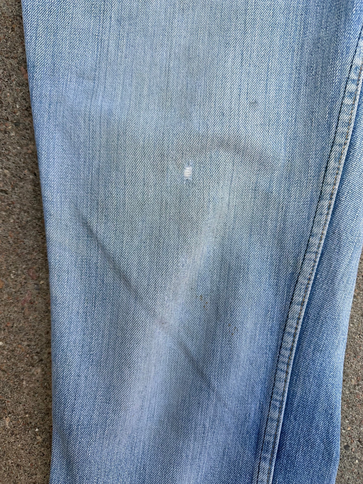 70’s Dickies Bootcut Patched Denim Twisted Seam Talon Jeans (Men’s 31x29/ Women’s 30)