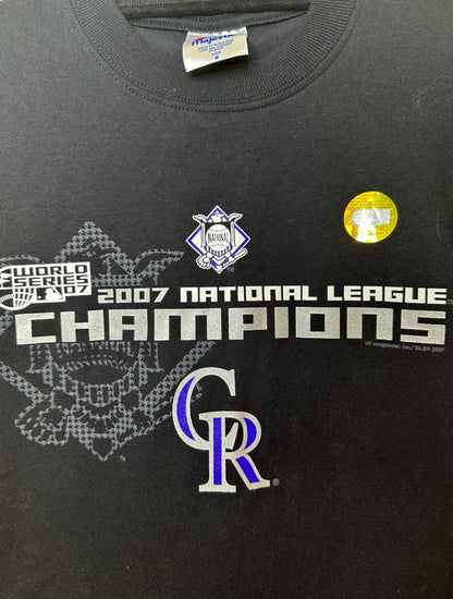 2007 Colorado Rockies NL Champions Tee (Unisex L)